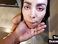 Sensual Latina Trans Spoils Lucky Guy