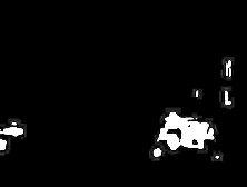 Girls stretched legs uncover her horny looking nub