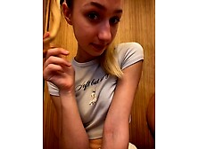 Lia  Love masturbating in mall toilet