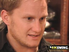 Amateur group swinger party.  interracial couples having hot sex.