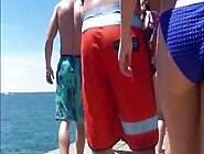 Candid Beach Bikini Butt Ass West Michigan Super Booty