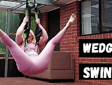 Wedgie girl wedgie swing funny video with Michellexm