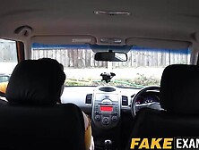 English BBW rides her driving instructors big fat cock