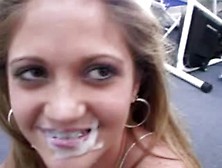 Blonde Takes BBC Facial