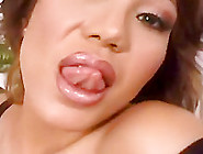 Large breasted Centerfold Gets Deep Opening Stretching