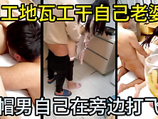 Cuckold man watches his friend fucking his wife while he does a hand job next to her