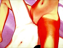 Shizuku Yaegashi and Kaori Shirasaki scissoring on the bed - Arifureta Hentai