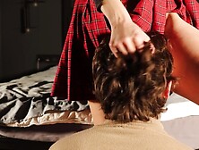 Wifey makes hubby WATCH and CLEAN UP