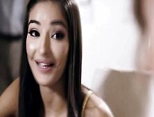 Lesbian Naomi can't resist her teacher who watches her and Emily in a lesbian sex