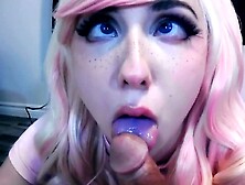 Ahegao Hand job from a Cute Egirl with Edging