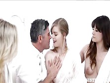 Insatiable Mormon strumpets are groaning and screaming from enjoyment whilst having grup sex with allies