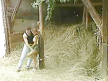 Cute Girls Gets Boned In The Barn !