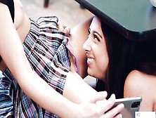 Bubble butt teens khloe kapri and kiarra kai gone wild in a public cafe