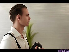 Hot blonde lawyer got time frozen and hole fucked