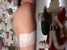 Latina Girl Christmas Strip Tease