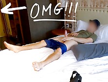 Cock Flash In Public! Young Maid Caught Me Jerking Off While She Was Cleaning The Room And Decided To Fuck Me - Sexual Roleplay