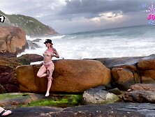 Joy Ski Oficial chama um novinho da praia para lhe comer no pelo em um dos melhores XXX porn!