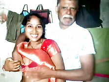The old man spent the night with the beautiful girl.