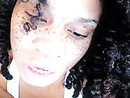 Slender Lightskin With Freckles Experimenting