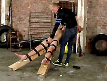 Strapped Down,  Flogged And Wanked Off - Michael Wyatt And Ashton Bradley