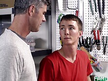 Tough Love For His Little Boy Chp 1: Step Dad's Tool Bench - Jacob Armstrong - Step Dad,  Austin Armstrong - Step Son,  Doctor - D