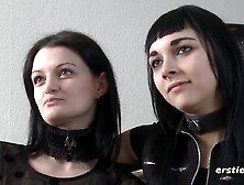 Einblick ins BDSM-Sexleben eines deutschen lesbischen Paares - Kinky Brunette Lesbians