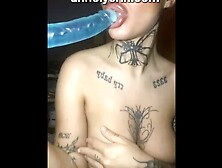 Tattooed Scottish Teenie's After-School Routine