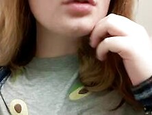 Big-Titted Blonde Babe Masturbates at Work