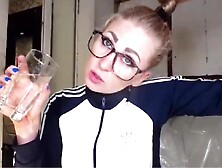 Best Squirter ever drinks her own juices