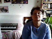 Grandma and grandpa on webcam