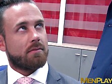 Bearded Businessman Logan Moore Fucked Raw After Hot Blowjob