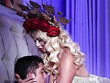 Busty Blonde Catrina Comes From Beyond the Grave to Fuck Cock