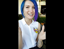 Insta skank / sex with fan in public place