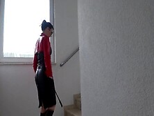 Lady Victoria Valente: Chase me up the steps!