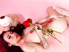 Big knockers petite darkhaired babe shows saucy body