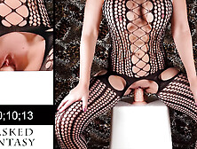 Squat Fuck Challenge - Lingerie Edition with Crotchless Bodystockings