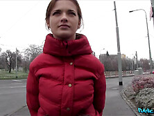 Car Sex With Big Boobs Student - young pretty redhead chick Casie Di Bella