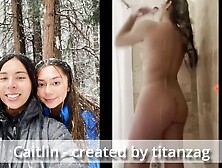 Popular Half Asian Athlete Girl Caitlin