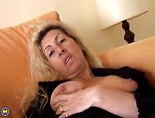 Kinky Stepmama Playing With Her Daily Dose Of Vitamines