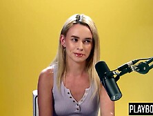 Unshaved bush teen blond pornstar plays with her vagina until climax