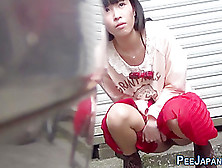 Teen 18  Asian Pee Public