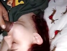 Sleep blowjob come on her face.