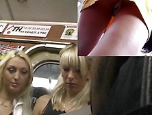 Subway upskirt (fake) trap