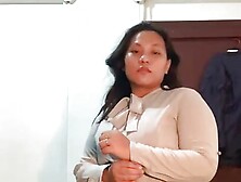 Slutty Asian strip tease