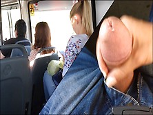 Real Public Quickie Handjob In Mini Bus,  She Like It!