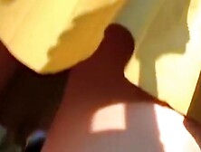 Upskirt of miss Sunshine