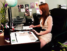 Nina Hartley And Pepper Kester Have Sexy Lezbian Office Sex.