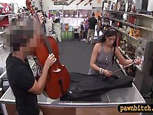 Sexy Babe Sells Her Cello And Pounded By Pervert Pawnke