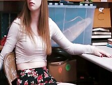 Thief Dolly Gets Mouth And Pussy Filled In Office