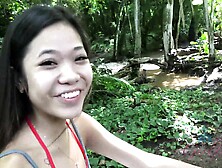 Sexy Asian Teen Outdoor